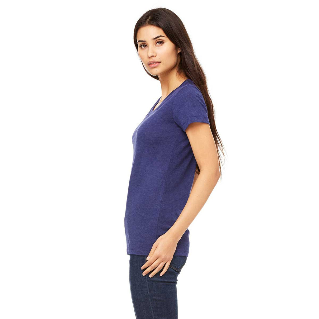 Bella + Canvas Women's Navy Triblend Short-Sleeve T-Shirt