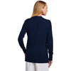 Brooks Brothers Women's Navy Blazer Cotton Stretch Long Cardigan Sweater