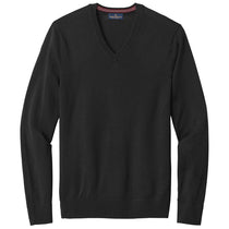 Brooks Brothers Men's Deep Black Washable Merino V-Neck Sweater