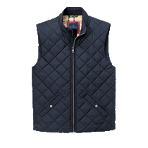Brooks Brothers Men's Night Navy Quilted Vest