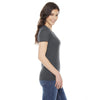 American Apparel Women's Asphalt Poly-Cotton Short Sleeve Crewneck T-Shirt