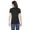 American Apparel Women's Heather Black Poly-Cotton Short Sleeve Crewneck T-Shirt