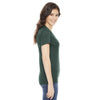 American Apparel Women's Heather Forest Poly-Cotton Short Sleeve Crewneck T-Shirt