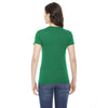 American Apparel Women's Kelly Green Poly-Cotton Short Sleeve Crewneck T-Shirt