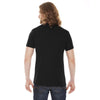 American Apparel Unisex Black Poly-Cotton Short Sleeve Crewneck T-Shirt