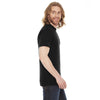 American Apparel Unisex Black Poly-Cotton Short Sleeve Crewneck T-Shirt