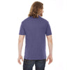 American Apparel Unisex Heather Imperial Purple Poly-Cotton Short Sleeve Crewneck T-Shirt