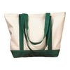 BAGedge Natural/Forest 12 oz Canvas Boat Tote