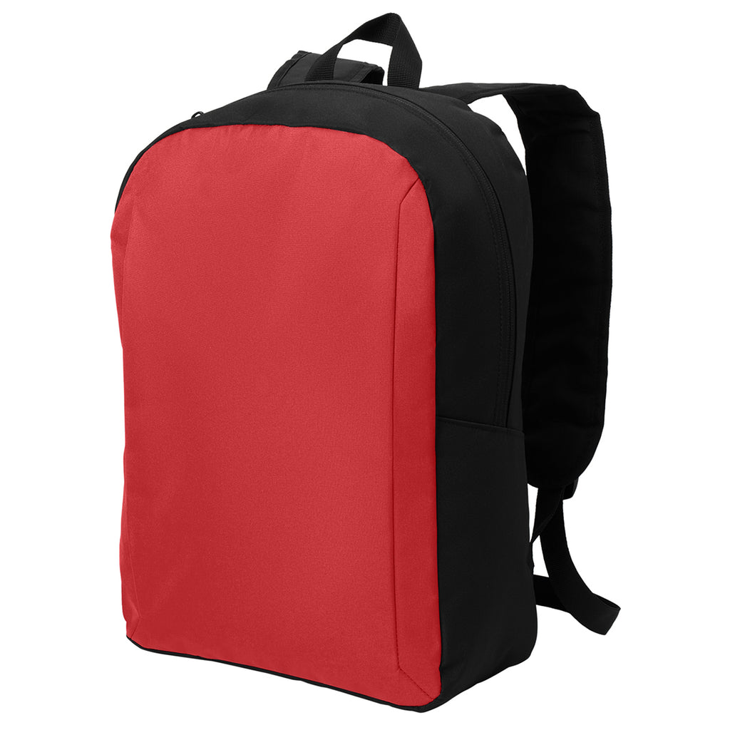 Port Authority Rich Red/ Black Modern Backpack