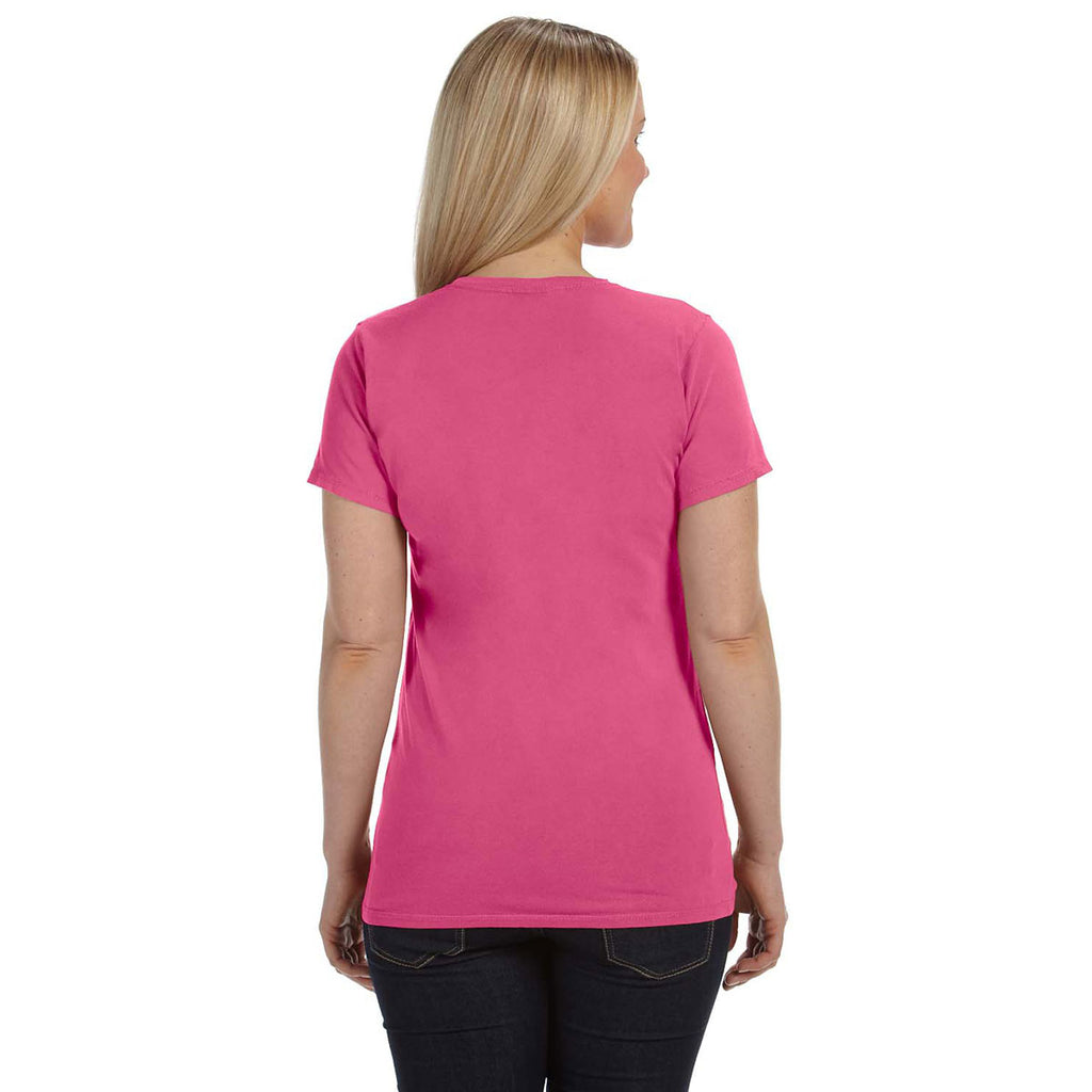 Comfort Colors Women's Raspberry 4.8 Oz. Fitted T-Shirt