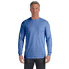 Comfort Colors Men's Flo Blue 6.1 Oz. Long-Sleeve Pocket T-Shirt