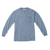 Comfort Colors Men's Ice Blue 6.1 Oz. Long-Sleeve Pocket T-Shirt