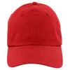 AHEAD Deep Red Chino Solid Velcro Cap