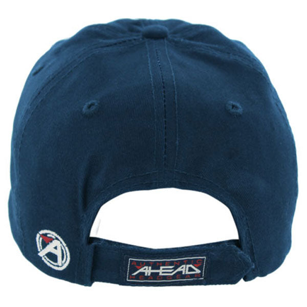 AHEAD Navy Chino Solid Velcro Cap