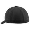Port Authority Black/Black Mesh Back Cap