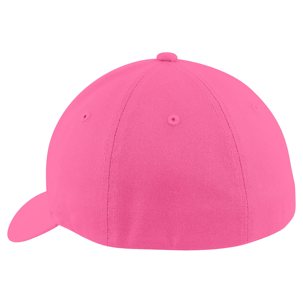 Port Authority Charity Pink Flexfit Cotton Twill Cap