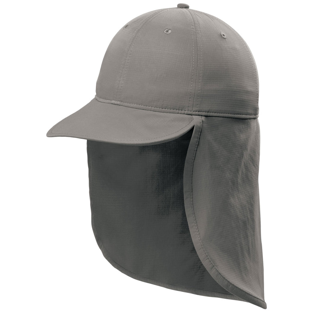 Port Authority Sterling Grey Outdoor UV Sun Shade Cap