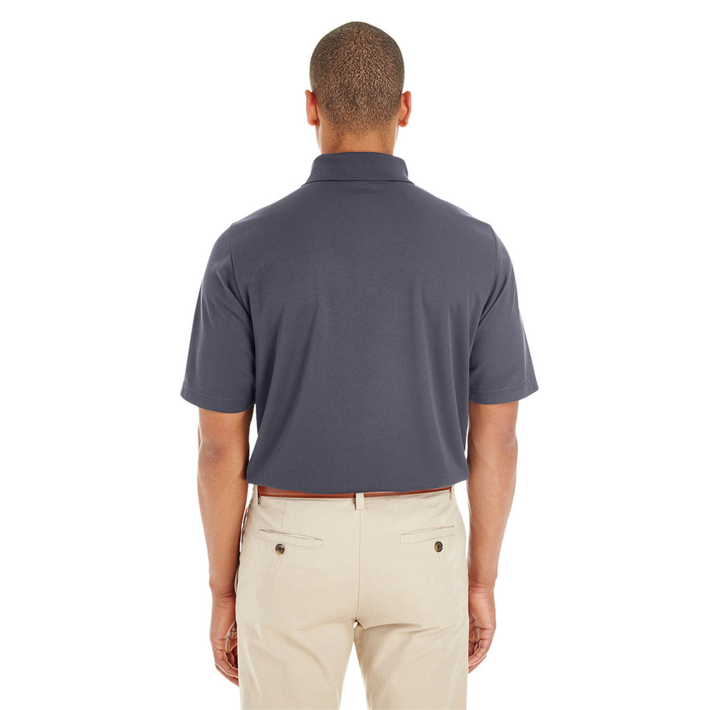 Core 365 Men's Classic Navy/Carbon Balance Colorblock Performance Pique Polo