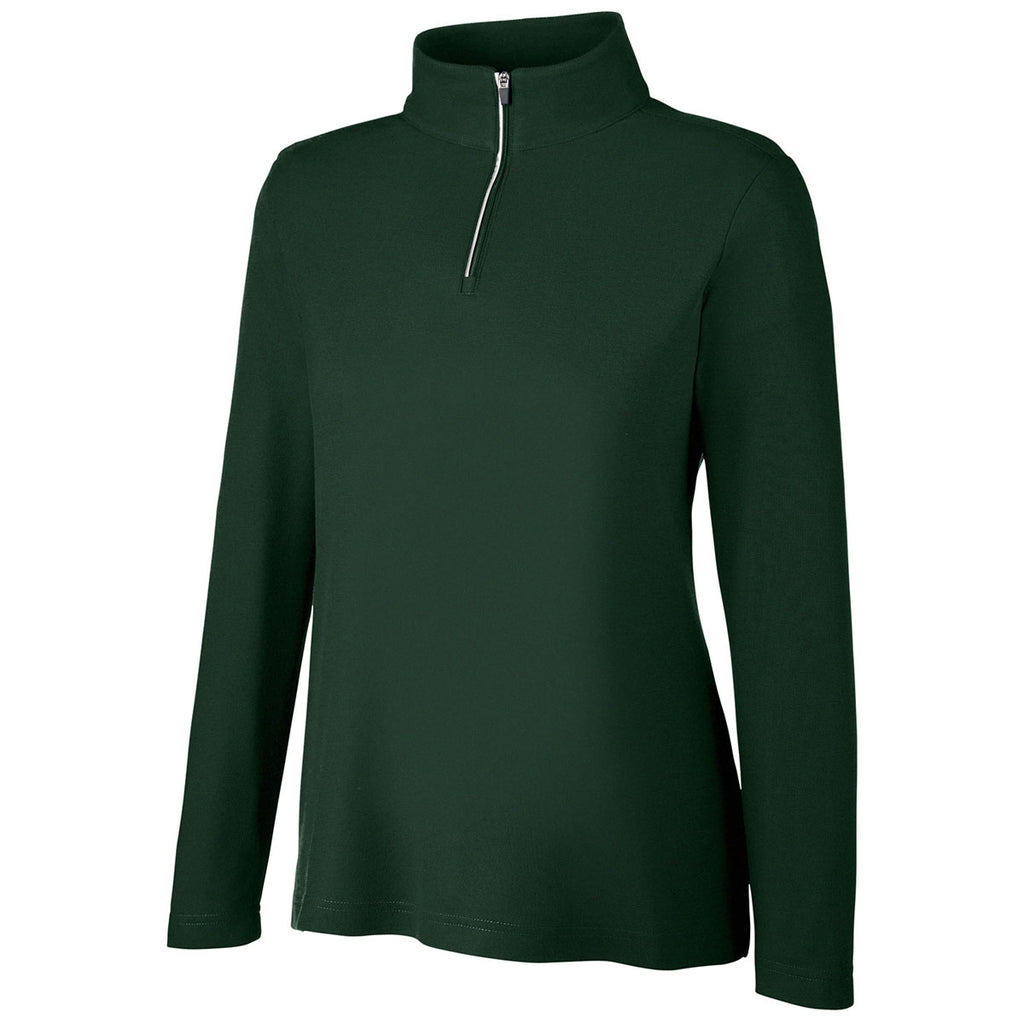 Core 365 Women's Forest Fusion ChromaSoft Pique Quarter-Zip