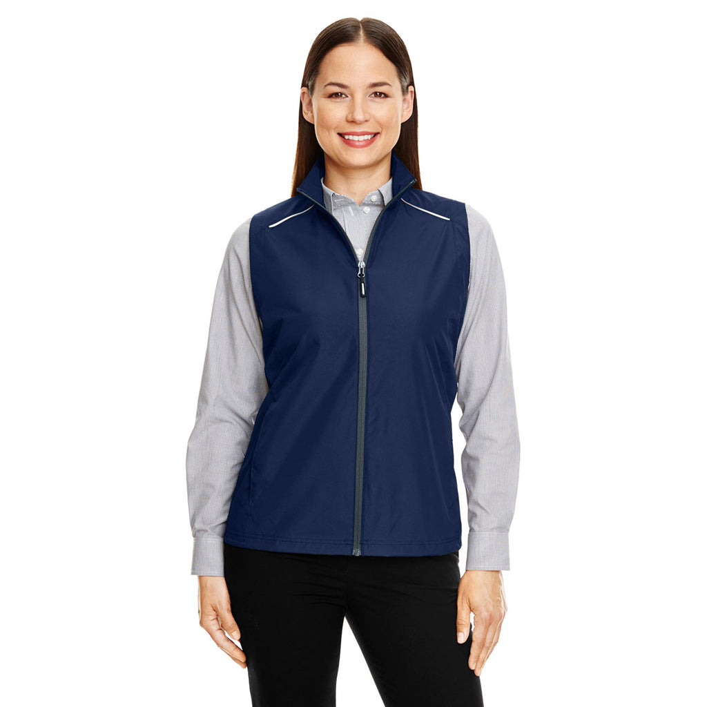 Core 365 Women's Classic Navy/Carbon Techno Lite Unlined Vest