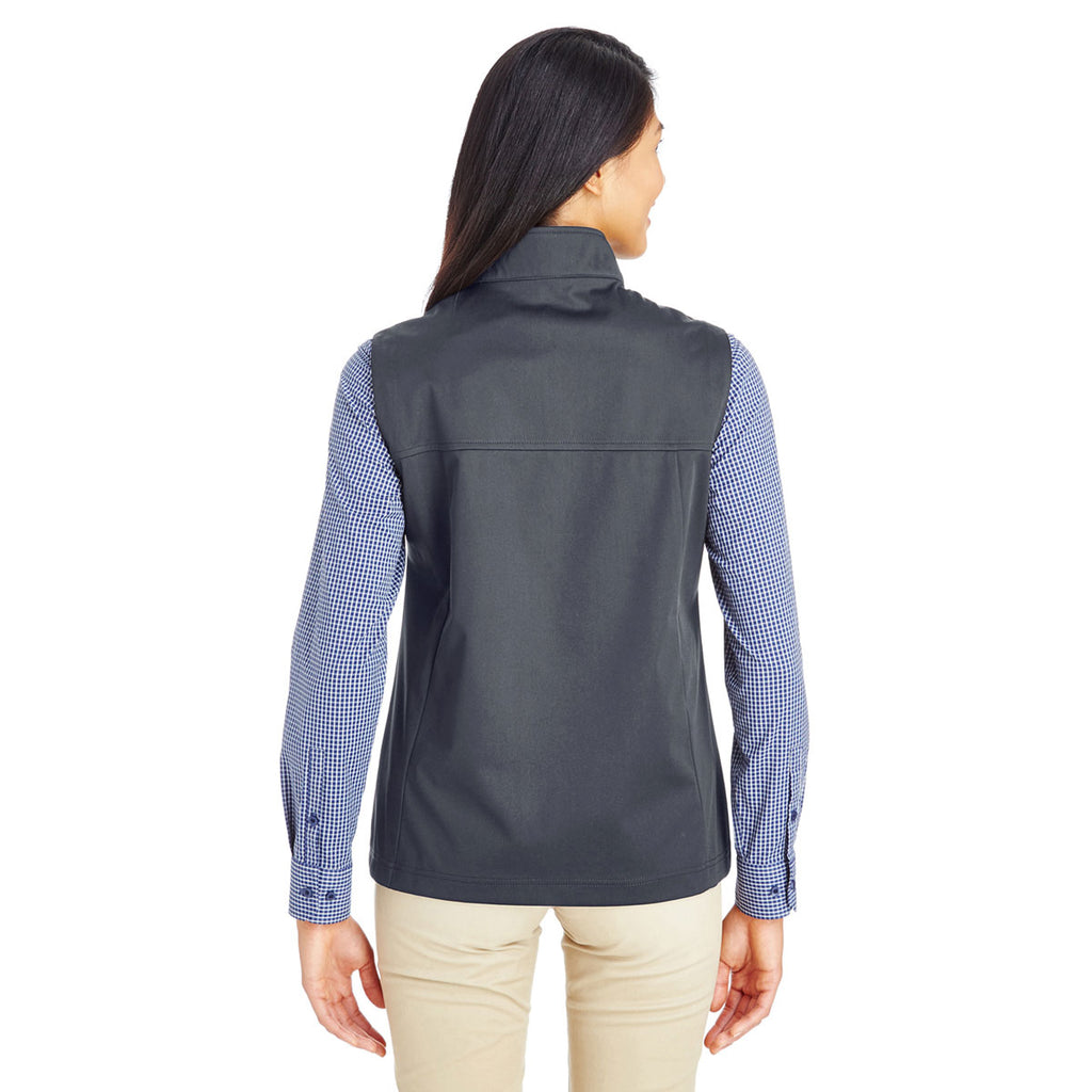 Core 365 Women's Carbon Techno Lite Three-Layer Knit Tech Quarter Zip Vest