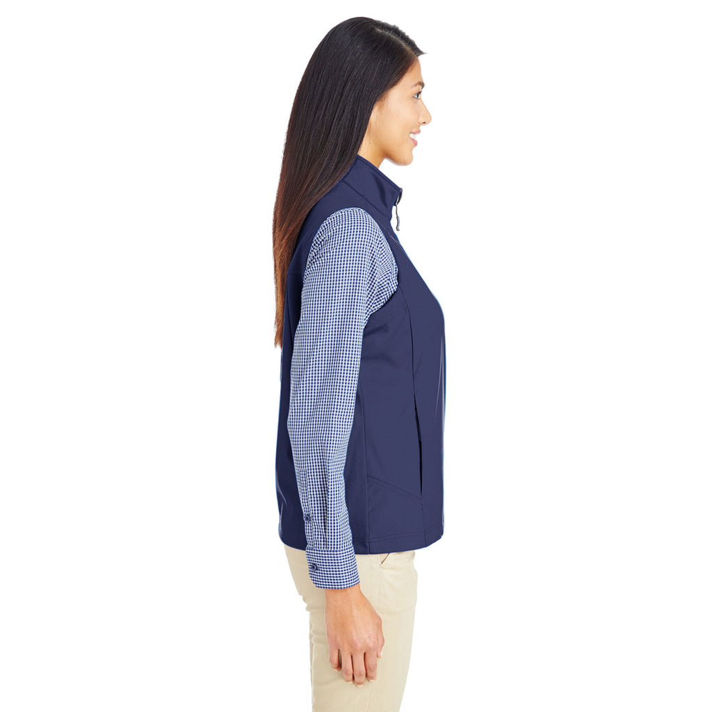 Core 365 Women's Classic Navy Techno Lite Three-Layer Knit Tech Quarter Zip Vest