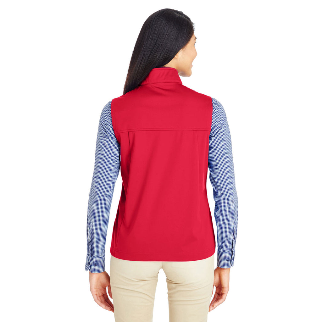 Core 365 Women's Classic Red Techno Lite Three-Layer Knit Tech Quarter Zip Vest