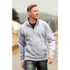 Landway Men's Heather Athletic Grey Rockridge 1/2 Zip Cotton Sweatshirt