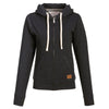 Landway Women's Heather Black Westport Vintage Full Zip Cotton Sweatshirt