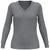 Callaway Women's Steel Heather Merino Wool Blend V-Neck Sweater