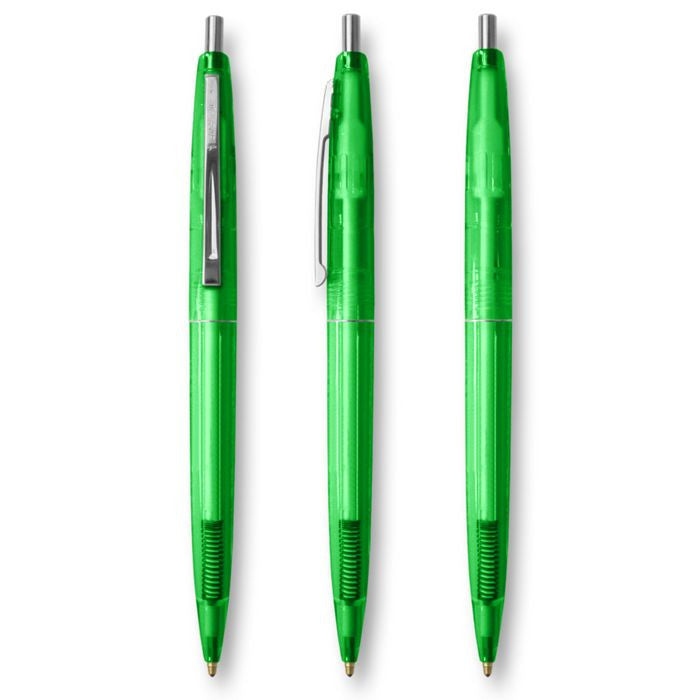 BIC Green Clear Clics Pen