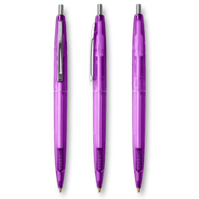 BIC Purple Clear Clics Pen