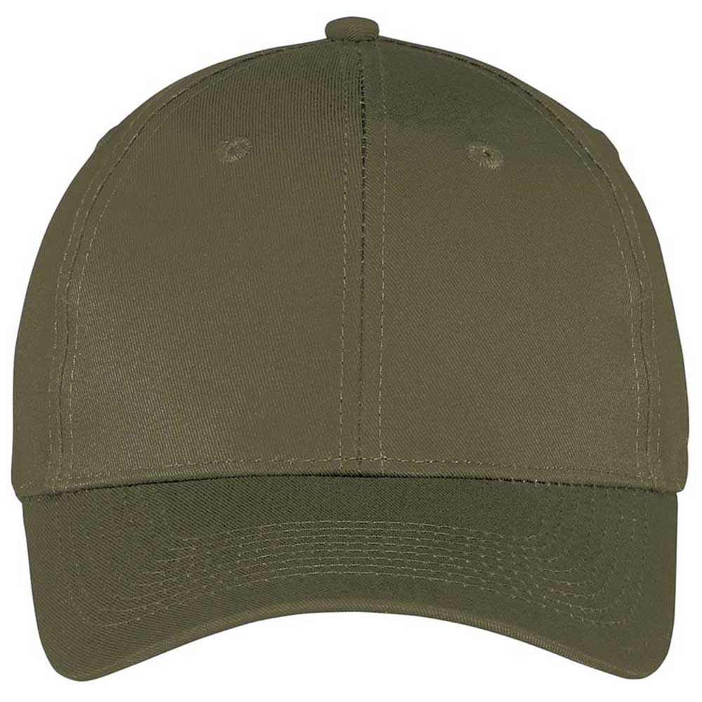 Port & Company Olive Drab Green Six-Panel Twill Cap