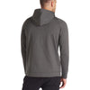 UNRL Men's Heather Charcoal Crossover Half-Zip Hoodie