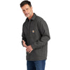 Carhartt Men's Shadow Grey Rugged Flex Fleece-Lined Shirt Jac