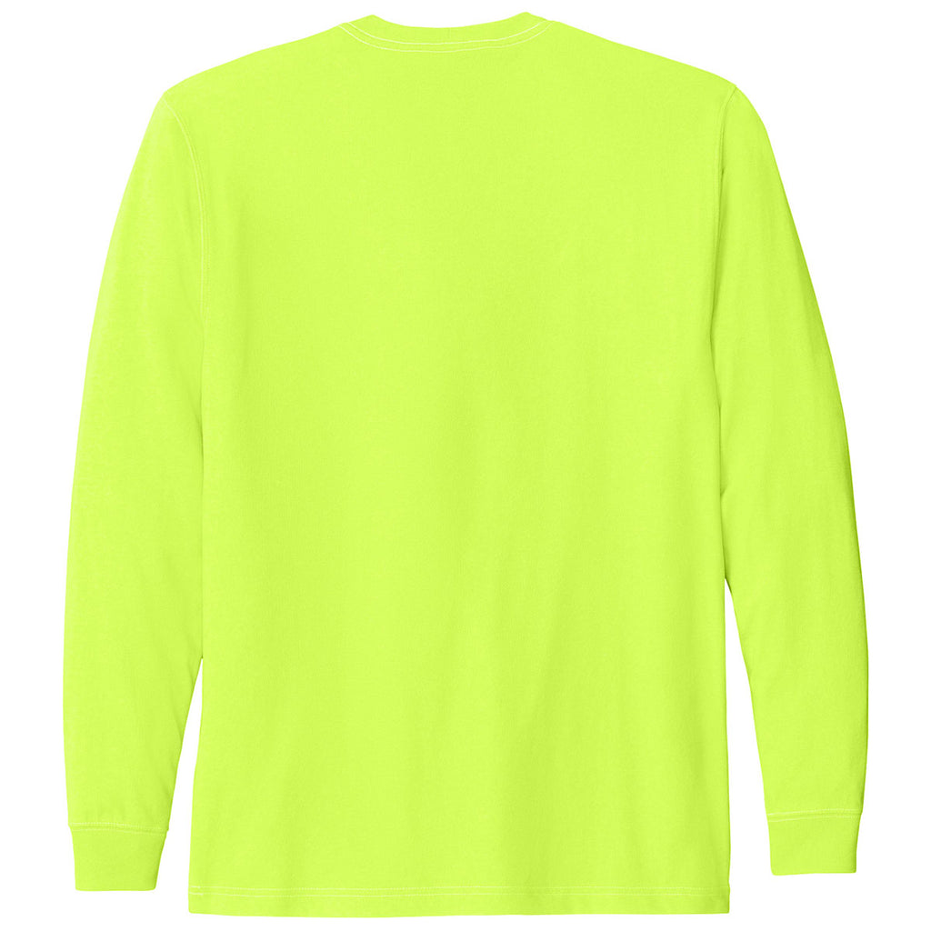Carhartt Men's Brite Lime Workwear Pocket Long Sleeve T-Shirt