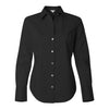 Calvin Klein Women's Black Stretch Solid Dress Shirt