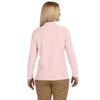 Devon & Jones Women's Pink Pima Pique Long-Sleeve Polo