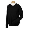Devon & Jones Men's Black V-Neck Sweater