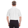 Devon & Jones Men's White Crown Collection Solid Broadcloth Short-Sleeve Shirt