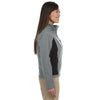 Devon & Jones Women's Charcoal/Dark Charcoal Soft Shell Colorblock Jacket