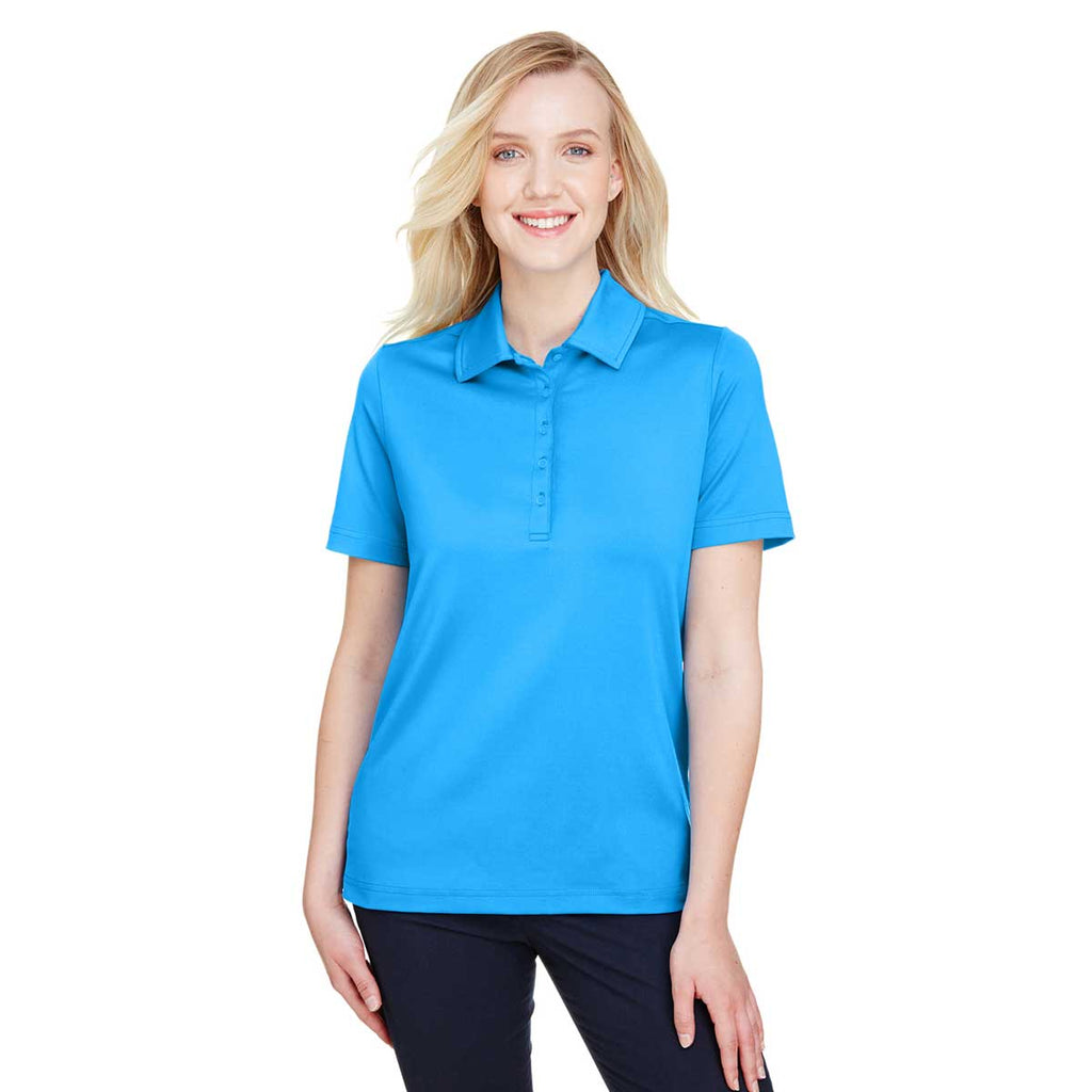 Devon & Jones Women's Ocean Blue CrownLux Performance Range Flex Polo