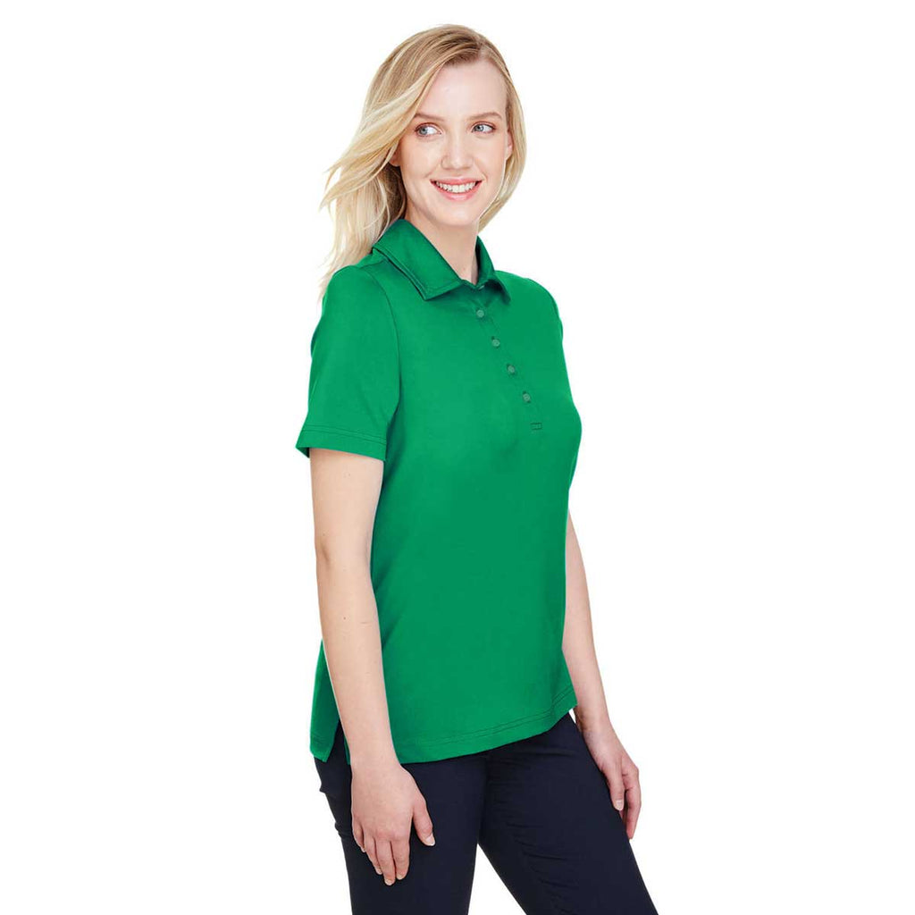 Devon & Jones Women's Kelly Green CrownLux Performance Range Flex Polo