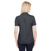 Devon & Jones Women's Black Heather CrownLux Performance Address Melange Polo