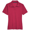 Devon & Jones Women's Red Heather CrownLux Performance Address Melange Polo