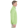 Devon & Jones Men's Lime/Grey Heather/Lime Drytec 20 Performance Quarter-zip