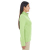 Devon & Jones Women's Lime/Grey Heather/Lime Drytec 20 Performance Quarter-zip