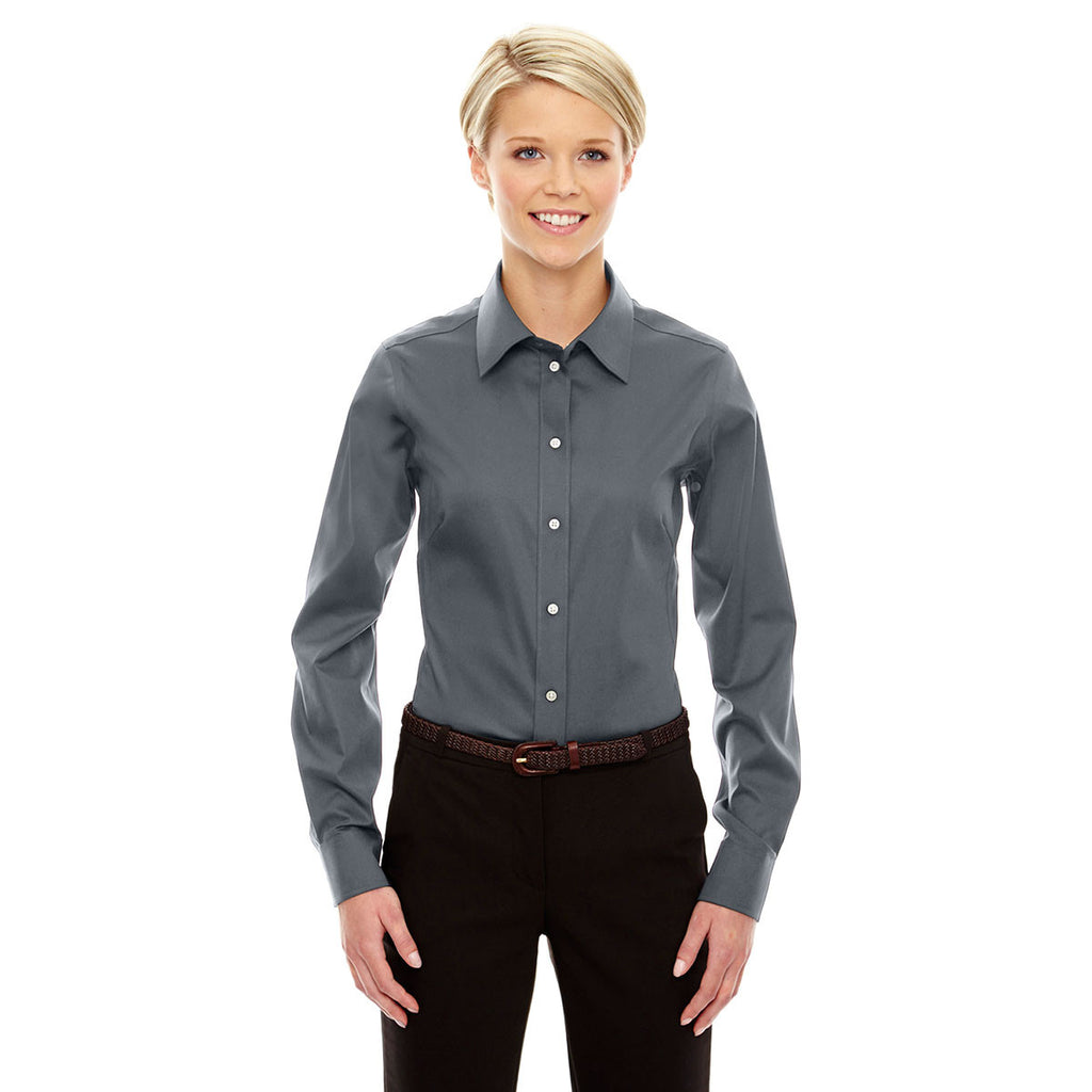 Devon & Jones Women's Graphite Crown Collection Solid Stretch Twill