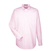 Devon & Jones Men's Pink/White Crown Collection Striped Shirt