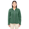 Devon & Jones Women's Forest Heather Bristol Full-Zip Sweater Fleece Jacket